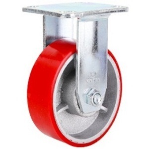 Bánh xe PU BHK125 gang thường cố định Bánh xe PU BHK125 gang thường cố định