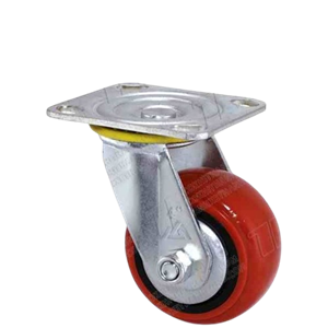 Bánh xe PU BRK100 nhựa đỏ xoay Bánh xe PU BRK100 nhựa đỏ xoay