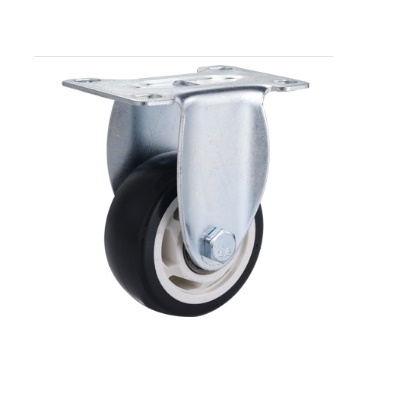 Bánh xe PVC thông hoa đen D100 dẫn hướng Bánh xe PVC thông hoa đen D100 dẫn hướng